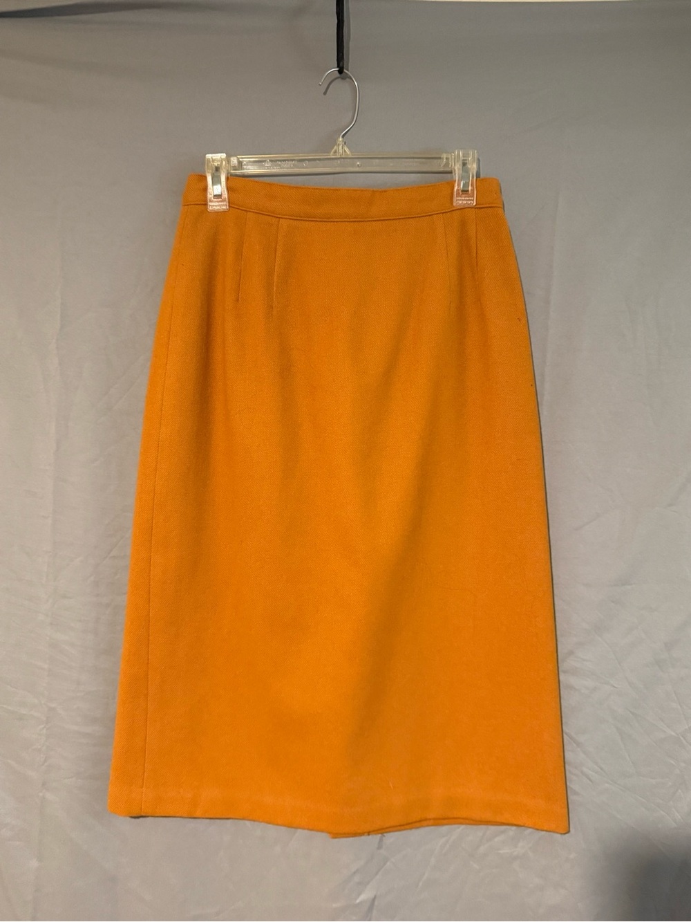 Radcliffe Classic 100 % Wool Pencil Skirt Size 6 Mustard Yellow